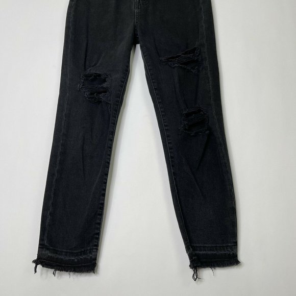 Madewell Mom Jeans Size 24 High Rise Black - Picture 5 of 12